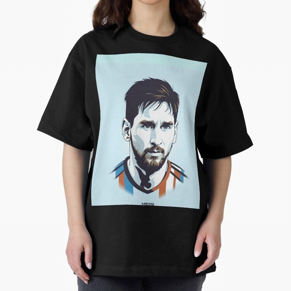 Messi Pop Art Portrait Graphic T-Shirt Experience the Global Stage of FIFA World Cup 2026 USA Canada Mexico for Fans of Messi and Argentina and Brazil, Bringing Goal Celebration Energy, Supporter Heritage, Football Icons and Worldwide Tournament