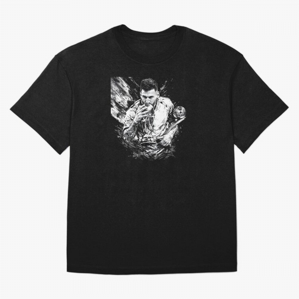 Eternal Glory ¨C Inked Champion Tribute Messi Premium T-Shirt Showcase FIFA World Cup 2026 Capturing Cristiano Ronaldo, Haaland and CR7, Portugal Energy, Champion Mindset, Group Stage Buzz, Knockout Tension and Passionate Fan Culture; Great for