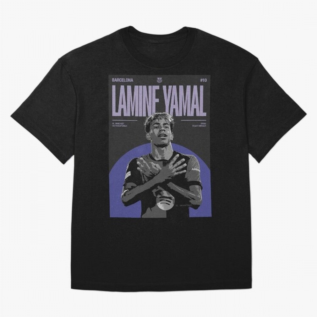 Lamine Yamal Barcelona Poster HD Premium T-Shirt Join the Global Buzz around FIFA World Cup 2026 USA Canada Mexico Driven by Haaland and Mbappe, England, France and Netherlands Energy, Worldwide Fan Energy, Dramatic Goals, Stadium Lights and