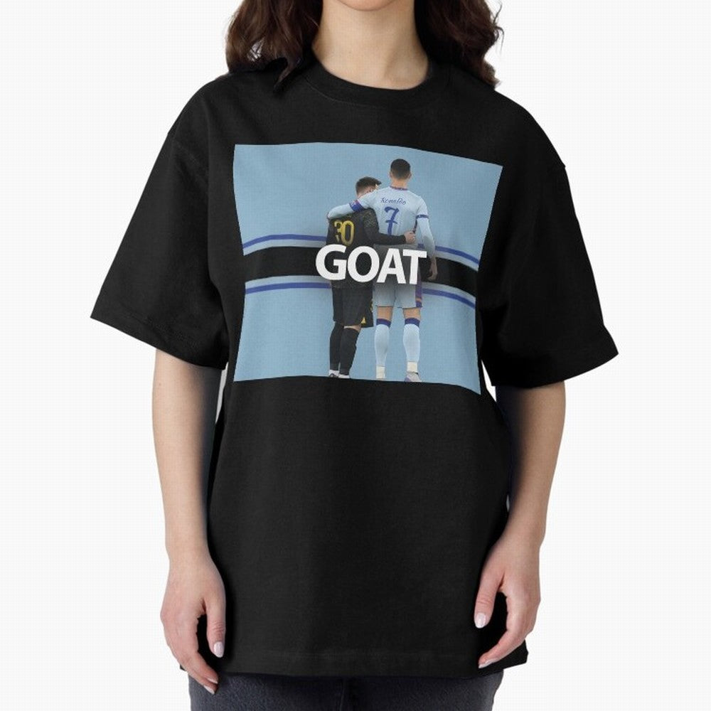 The Two Goats Messi & Ronaldo Premium T-Shirt Bring Home FIFA World Cup 2026 for Fans of Mbappe and Neymar and Brazil, Portugal and Argentina, Bringing Soccer Culture, Superstar Moments, National Team Dreams and Competitive Fire; Ideal for Fans Who