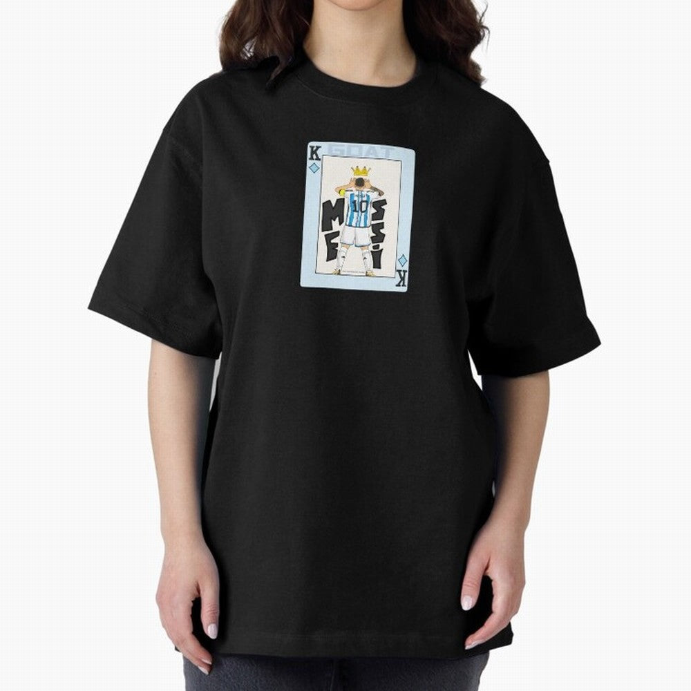 Deck of cards Messi Premium T-Shirt Cheer through Every Moment of FIFA World Cup 2026 Spirit, with England, Messi and Cristiano Ronaldo, Champion Mindset, Group Stage Buzz, Knockout Tension and Passionate Fan Culture; Great for Supporters Who Love