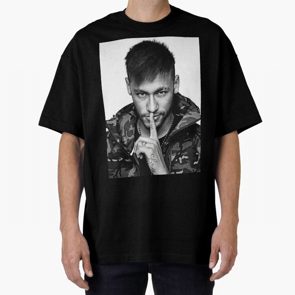Neymar Art Oversized T-Shirt Carry the Dream of FIFA World Cup 2026 Group Stage for Fans of Messi and France, Bringing Football History, Final Match Energy, Crowd Noise and Once in a Lifetime Moments; Built for Supporters Chasing Trophy Dreams,