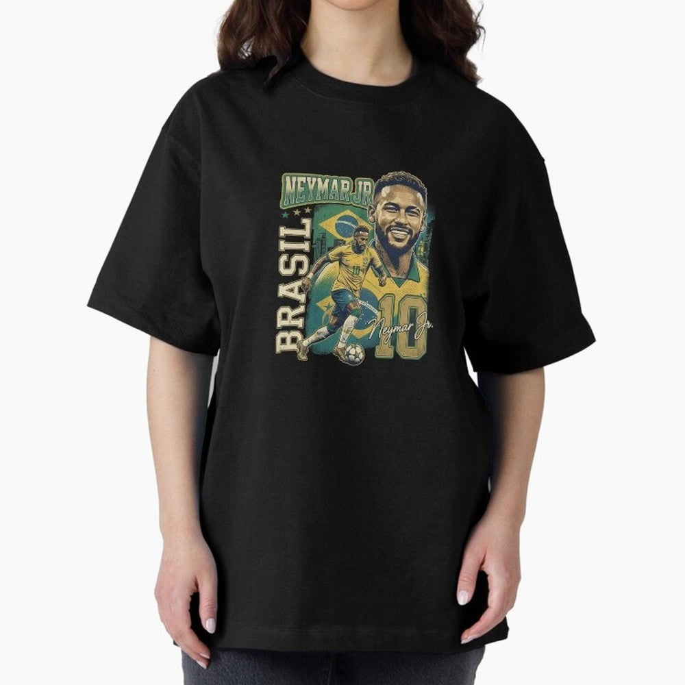 Neymar Jr Brazil Vintage Essential T-Shirt Honor Global Football Passion for FIFA World Cup 2026 USA Canada Mexico, with Neymar, Argentina, France and Brazil, Match Day Excitement, Supporter Culture, Golden Goals and Global Football Passion; Ideal
