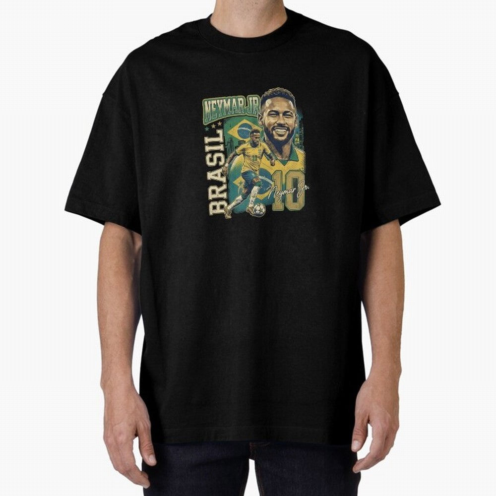 Neymar Jr Brazil Vintage Essential T-Shirt Honor Global Football Passion for FIFA World Cup 2026 USA Canada Mexico, with Neymar, Argentina, France and Brazil, Match Day Excitement, Supporter Culture, Golden Goals and Global Football Passion; Ideal