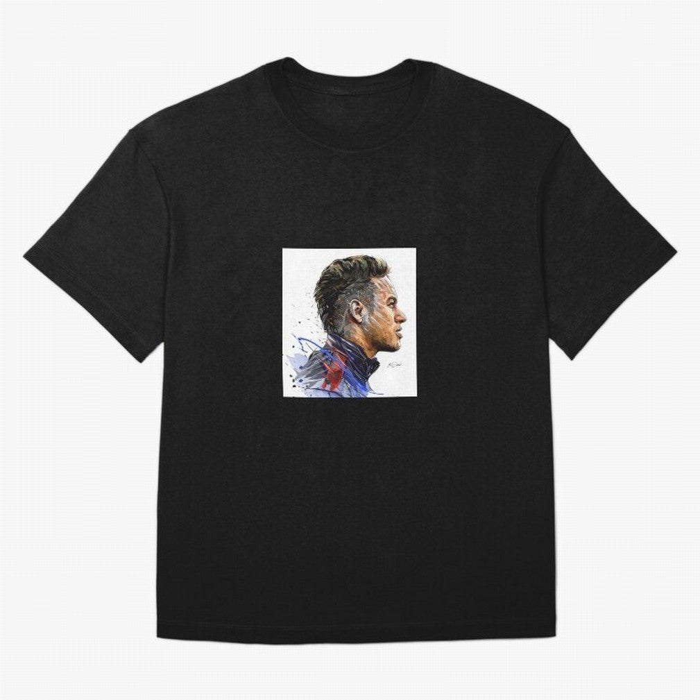 Neymar JR Art Classic T-Shirt Support Iconic Players in FIFA World Cup 2026 Spirit, Centered on France and Portugal, Messi and Cristiano Ronaldo, Global Supporter Spirit, Legendary Goals, National Colors and Tournament Celebration; Ideal for
