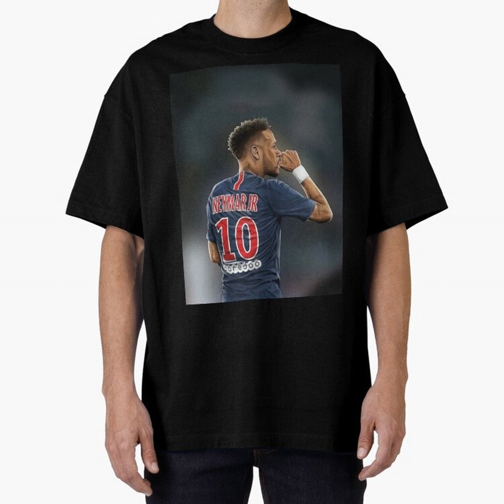 Neymar Watercolor Art Oversized T-Shirt Join the Countdown to Match Day Hype around FIFA World Cup 2026 USA Canada Mexico, CR7 and Messi, Spain, Vintage Soccer Flavor, Modern Football Stars, National Flags and Final Night Emotion; Created for Match