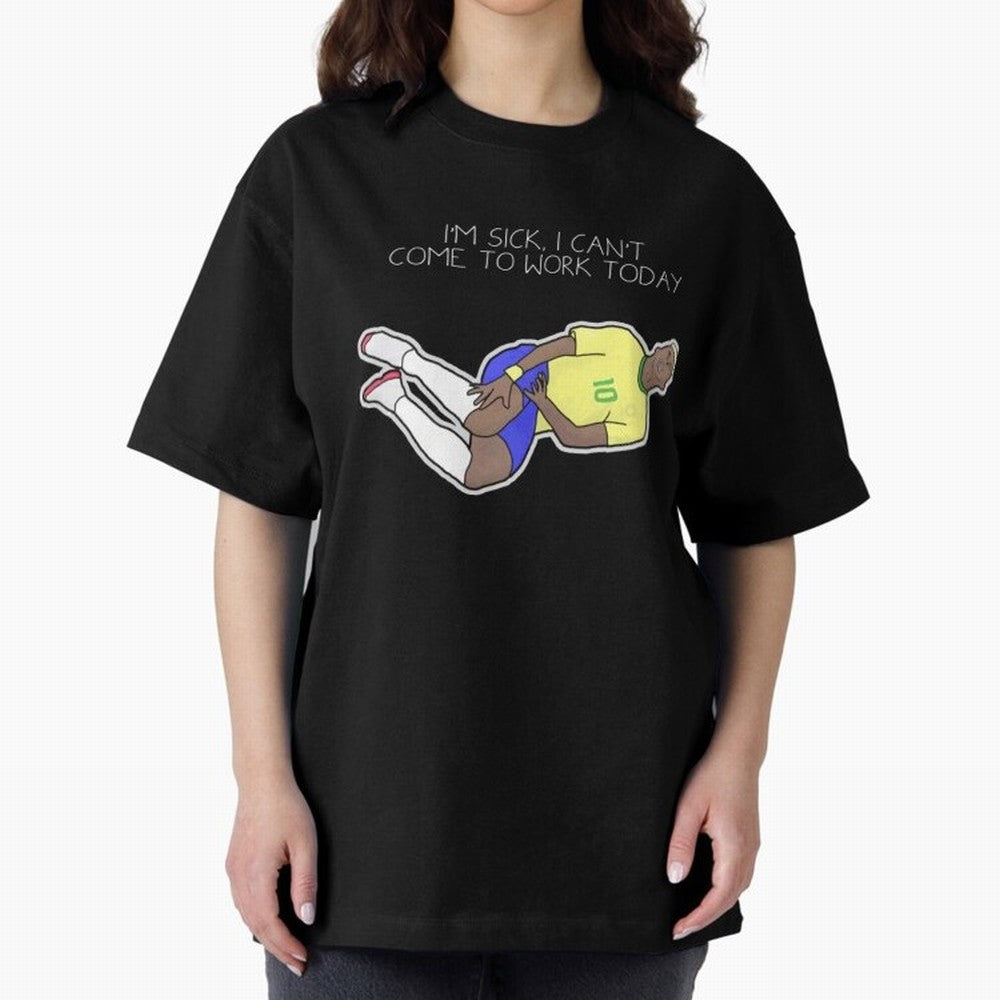 Neymar Neymar Jr rolling Oversized T-Shirt Carry the Dream of FIFA World Cup 2026 USA Canada Mexico for Fans of Messi, CR7 and Mbappe and Spain and Netherlands, Bringing Soccer Culture, Superstar Moments, National Team Dreams and Competitive Fire;