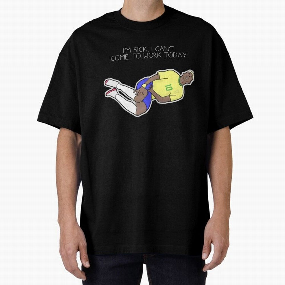 Neymar Neymar Jr rolling Oversized T-Shirt Carry the Dream of FIFA World Cup 2026 USA Canada Mexico for Fans of Messi, CR7 and Mbappe and Spain and Netherlands, Bringing Soccer Culture, Superstar Moments, National Team Dreams and Competitive Fire;