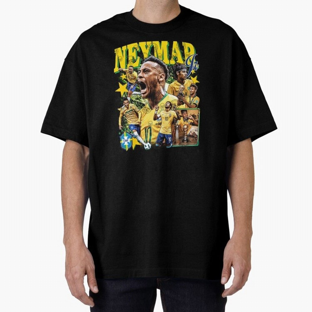 Neymar JR Classic T-Shirt Bring International Match Energy to Global Football Passion for FIFA World Cup 2026, Driven by Haaland and Mbappe, Brazil, Portugal and Argentina, Fan Favorite Moments, National Team Passion, Big Match Drama and Soccer