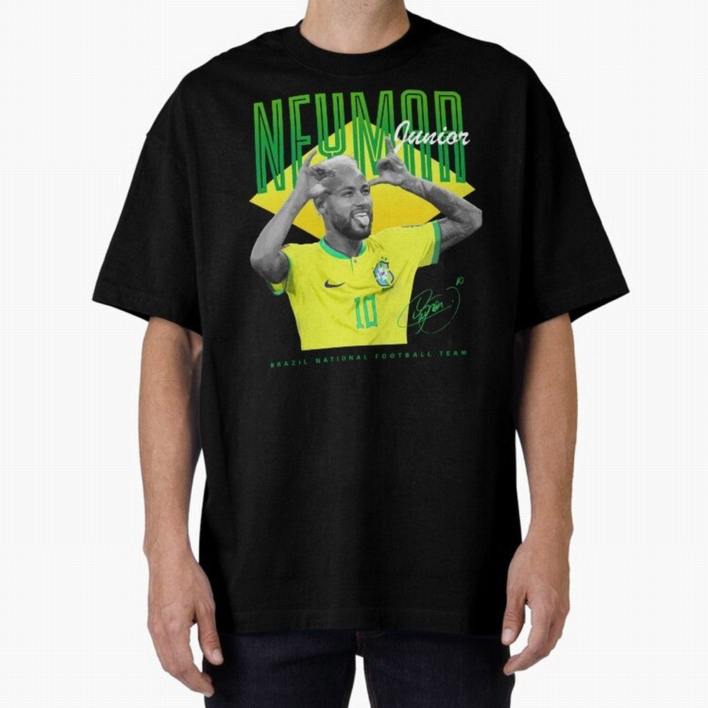 Neymar Jr. Oversized T-Shirt Fuel Your Fan Pride for the FIFA World Cup 2026 Journey through Neymar Highlights, Brazil Pride, Global Supporter Spirit, Legendary Goals, National Colors and Tournament Celebration; Perfect for Fans, Collectors, Family