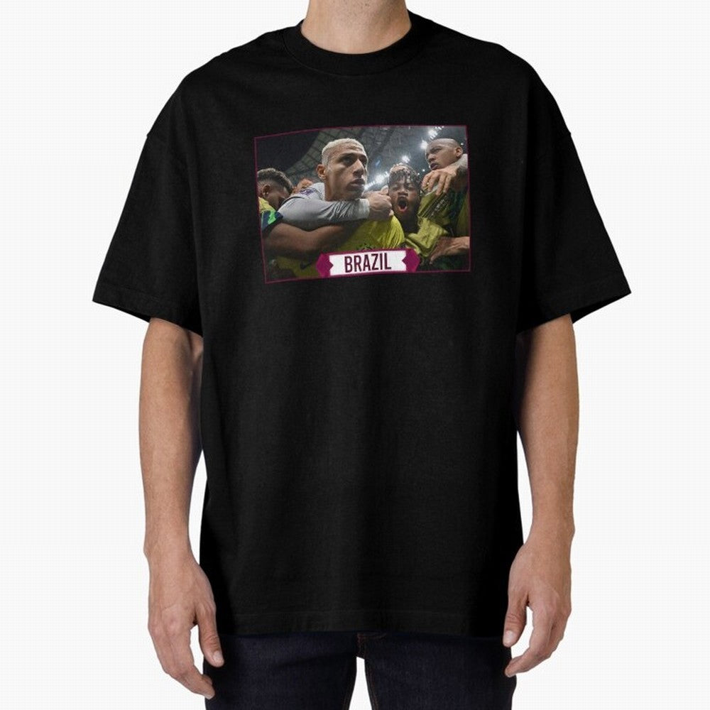 Brazil World Cup Oversized T-Shirt Make the Season About Global Football Passion for FIFA World Cup 2026 Group Stage, Connected to CR7, England and Germany, Soccer Culture, Superstar Moments, National Team Dreams and Competitive Fire; Great for