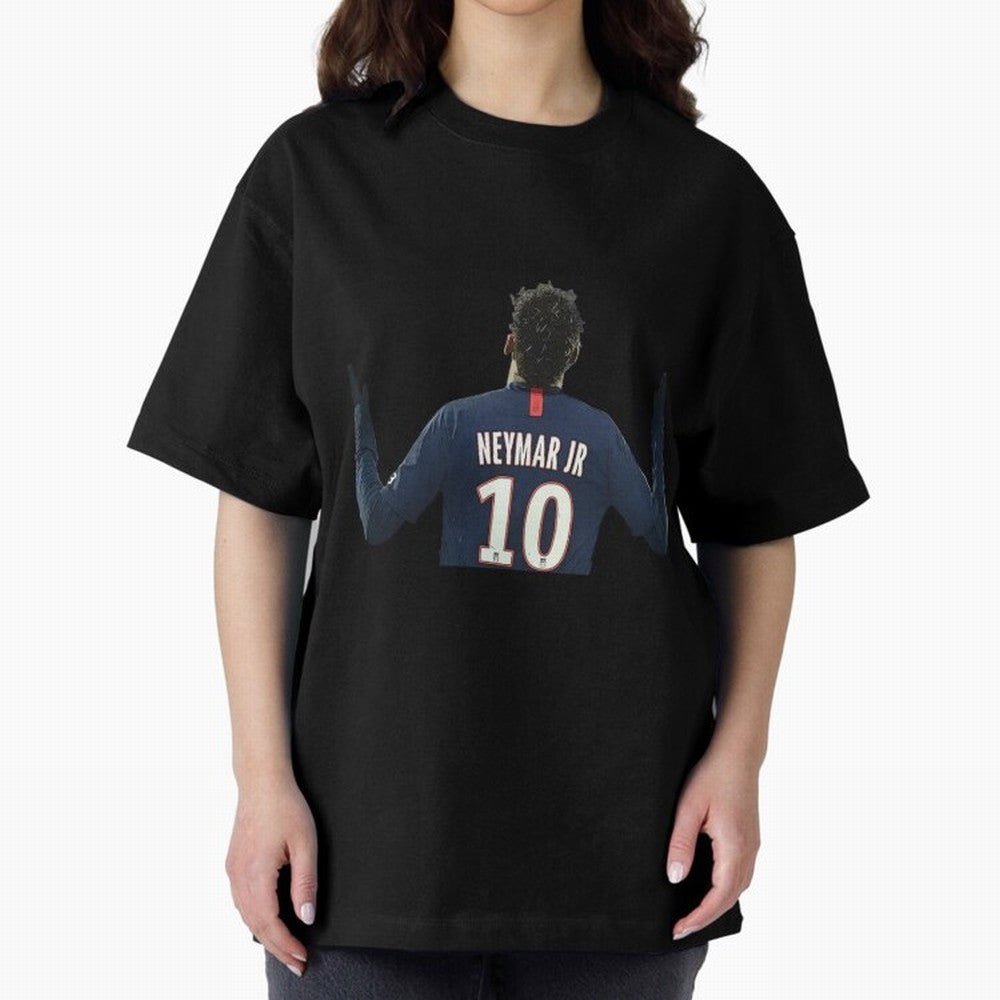 Neymar Jr Paris - 10 Oversized T-Shirt Celebrate Golden Goal Energy in FIFA World Cup 2026 USA Canada Mexico for Fans of Haaland and Mbappe and Brazil, Portugal and Argentina, Bringing Sports Nostalgia, International Competition, Famous Players and