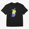 Vinicius Junior Classic T-Shirt Represent Football Lovers during FIFA World Cup 2026 Group Stage for Fans of Mbappe and Neymar and Brazil, Bringing Vintage Soccer Flavor, Modern Football Stars, National Flags and Final Night Emotion; Ideal for Fans