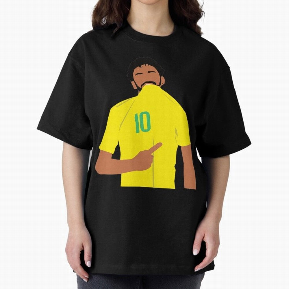 Neymar Jr Oversized T-Shirt Show Your Love for FIFA World Cup 2026 Group Stage Connected to Messi, CR7 and Mbappe, Brazil, Portugal and Argentina Energy, Fan Favorite Moments, National Team Passion, Big Match Drama and Soccer History; Great for
