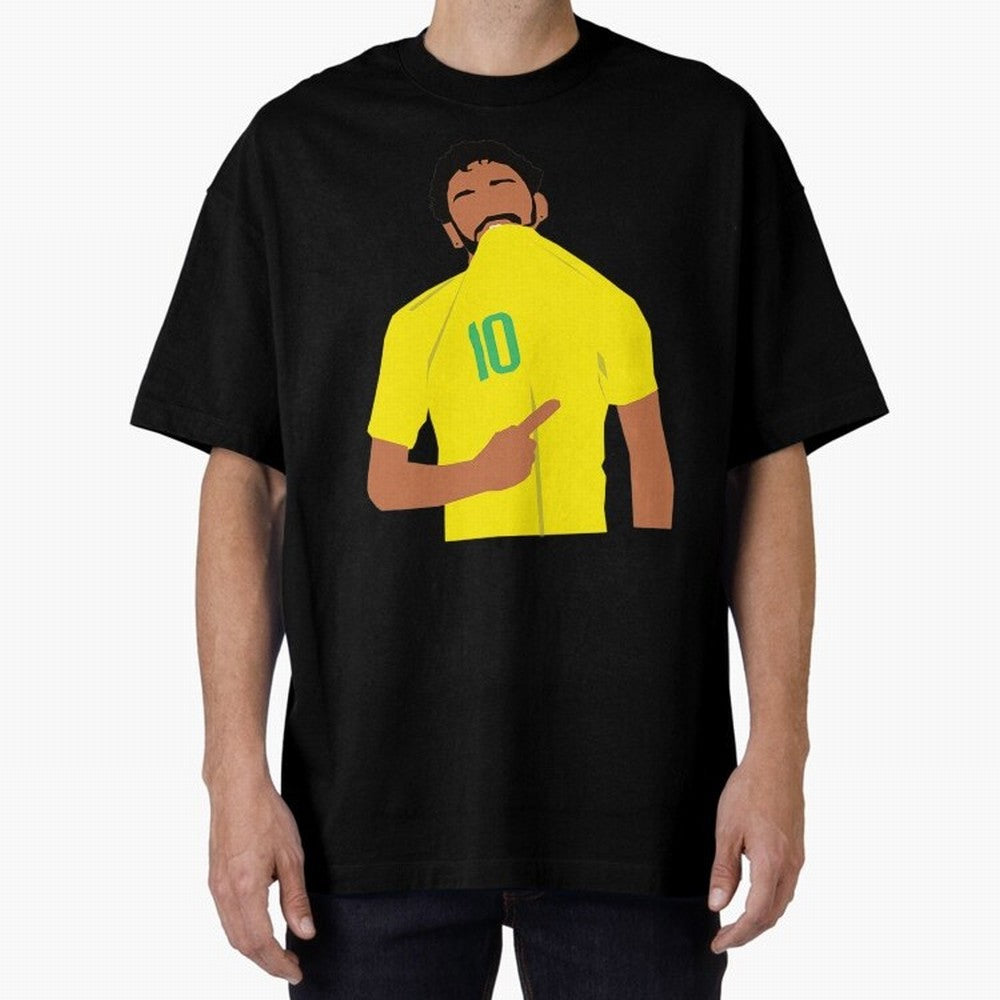 Neymar Jr Oversized T-Shirt Show Your Love for FIFA World Cup 2026 Group Stage Connected to Messi, CR7 and Mbappe, Brazil, Portugal and Argentina Energy, Fan Favorite Moments, National Team Passion, Big Match Drama and Soccer History; Great for
