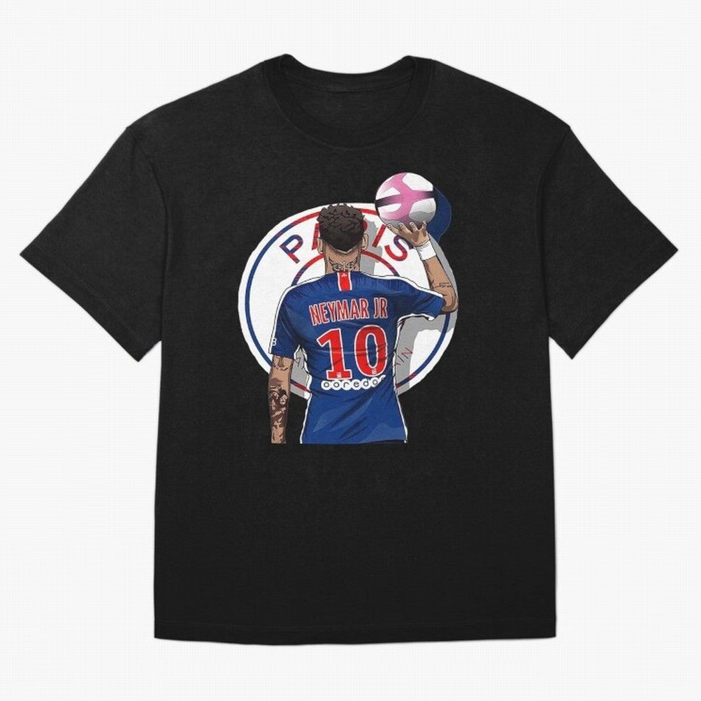 Art Neymar Illustration Classic T-Shirt Carry FIFA World Cup 2026 USA Canada Mexico for Fans of Messi and Cristiano Ronaldo and Brazil, Bringing Worldwide Fan Energy, Dramatic Goals, Stadium Lights and Championship Celebrations; Made for Die Hard