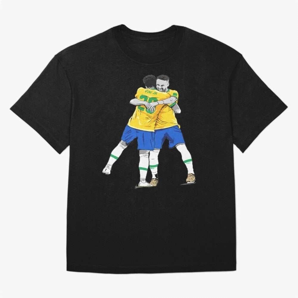 BRAZIL Neymar Jr and Vini Jr World Cup Celebration Classic T-Shirt Remember the FIFA World Cup 2026 Journey through CR7 Highlights, France Pride, Football Festival Excitement, Trophy Ambitions, Country Rivalries and Star Player Buzz; Made for