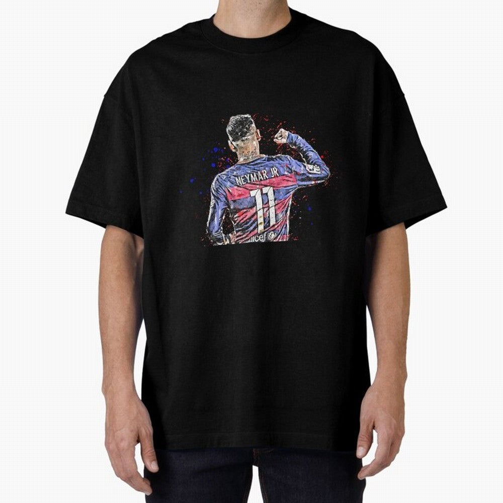 Neymar Oversized T-Shirt Bring Trophy Dreams to FIFA World Cup 2026 Group Stage for Fans of Haaland and Mbappe and France, Bringing Stadium Memories, Football Loyalty, International Chants and Championship Tradition; Made for Die Hard Supporters,