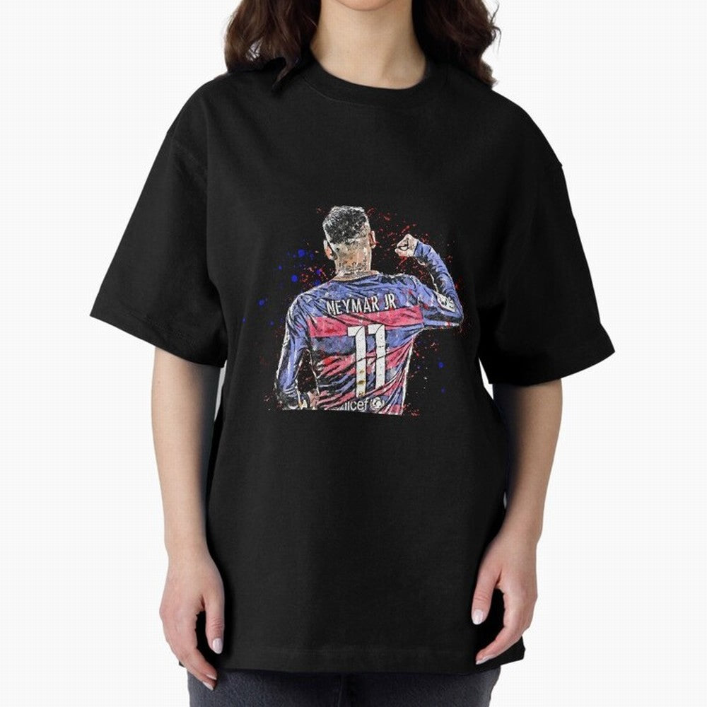 Neymar Oversized T-Shirt Bring Trophy Dreams to FIFA World Cup 2026 Group Stage for Fans of Haaland and Mbappe and France, Bringing Stadium Memories, Football Loyalty, International Chants and Championship Tradition; Made for Die Hard Supporters,
