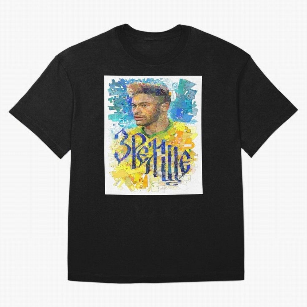 Neymar Illustration Art Framed Art Print Classic T-Shirt Celebrate Supporters United by FIFA World Cup 2026 Spirit, Made for Germany, Messi, Vintage Soccer Flavor, Modern Football Stars, National Flags and Final Night Emotion; Built for Supporters