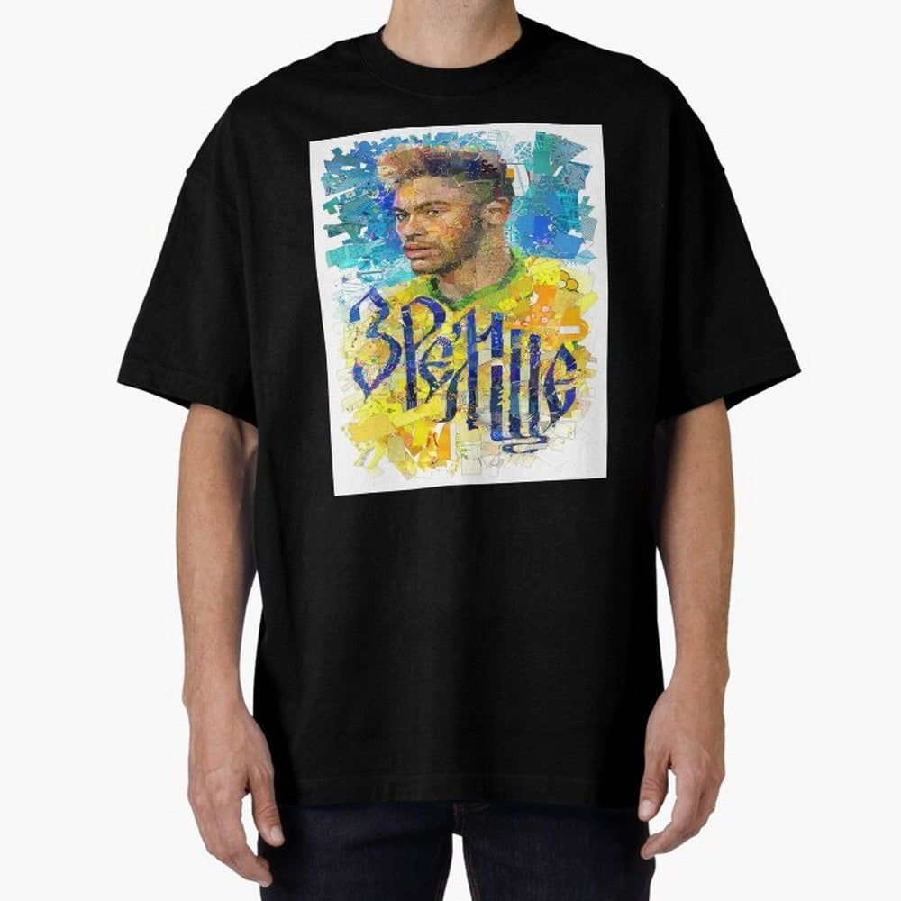 Neymar Illustration Art Framed Art Print Classic T-Shirt Celebrate Supporters United by FIFA World Cup 2026 Spirit, Made for Germany, Messi, Vintage Soccer Flavor, Modern Football Stars, National Flags and Final Night Emotion; Built for Supporters