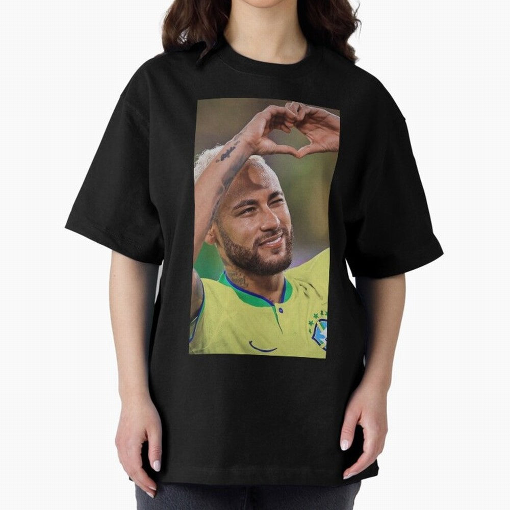 Neymar Jr Oversized T-Shirt Bring Trophy Dreams to FIFA World Cup 2026 Spirit, Capturing Netherlands, Messi, Neymar and Mbappe, Supporter Pride, Iconic Celebrations, Legendary Names and Global Match Day Energy; Perfect for People Who Love