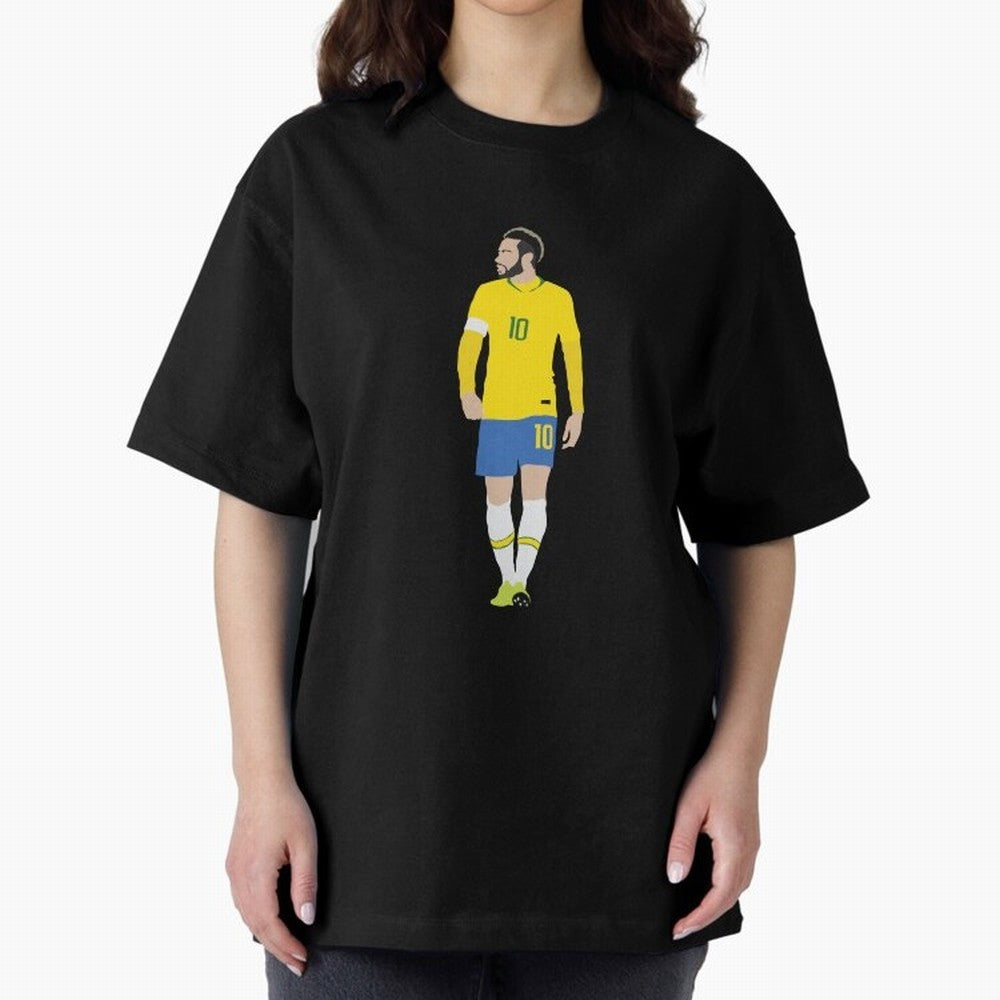 neymar brazil Oversized T-Shirt Celebrate National Team Dreams in the FIFA World Cup 2026 Journey through Messi, CR7 and Mbappe Highlights, England Pride, Supporter Pride, Iconic Celebrations, Legendary Names and Global Match Day Energy; Great for