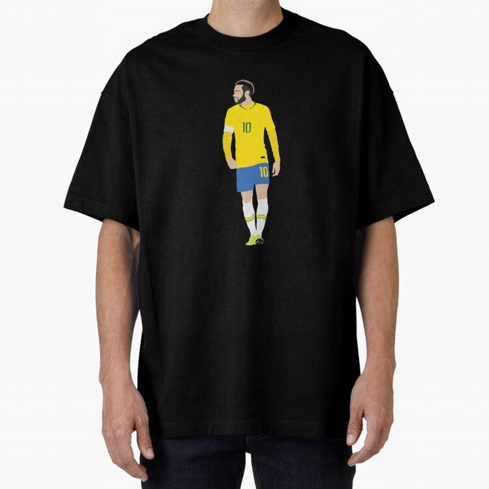 neymar brazil Oversized T-Shirt Celebrate National Team Dreams in the FIFA World Cup 2026 Journey through Messi, CR7 and Mbappe Highlights, England Pride, Supporter Pride, Iconic Celebrations, Legendary Names and Global Match Day Energy; Great for
