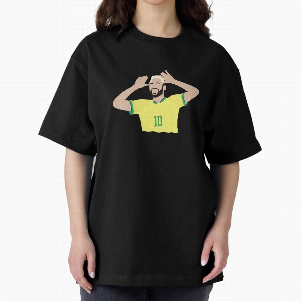 neymar cute vector Oversized T-Shirt Keep the Match Day Mood of FIFA World Cup 2026 USA Canada Mexico Spirit, Celebrating Portugal, Spain and Germany, Haaland and Mbappe, Football Festival Excitement, Trophy Ambitions, Country Rivalries and Star