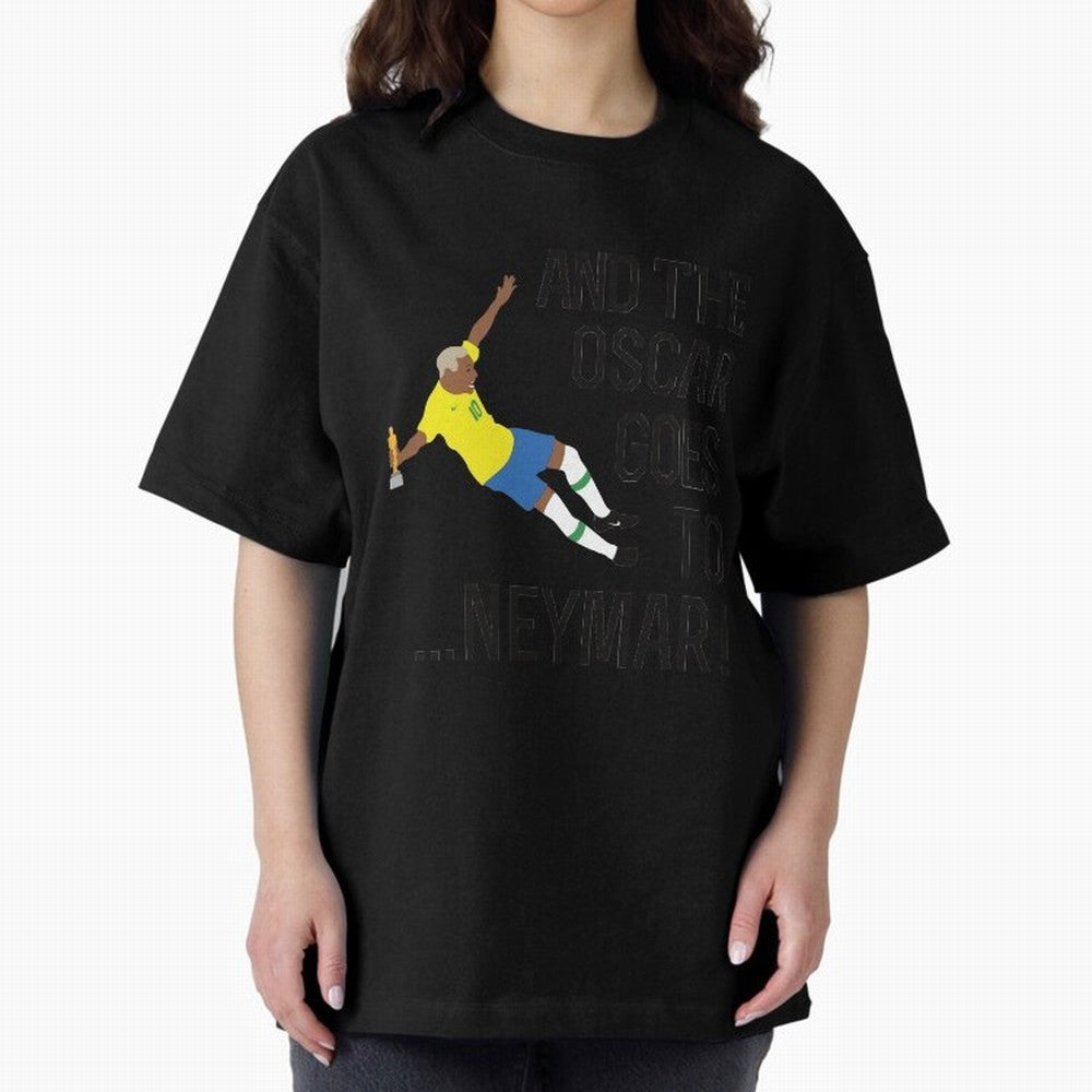 Neymar Diving Oversized T-Shirt Step into FIFA World Cup 2026 Group Stage Filled with Mbappe and Neymar, Spain Energy, Classic Soccer Heritage, Championship Pressure, Fan Loyalty and International Pride; Great for Supporters Who Love Legendary
