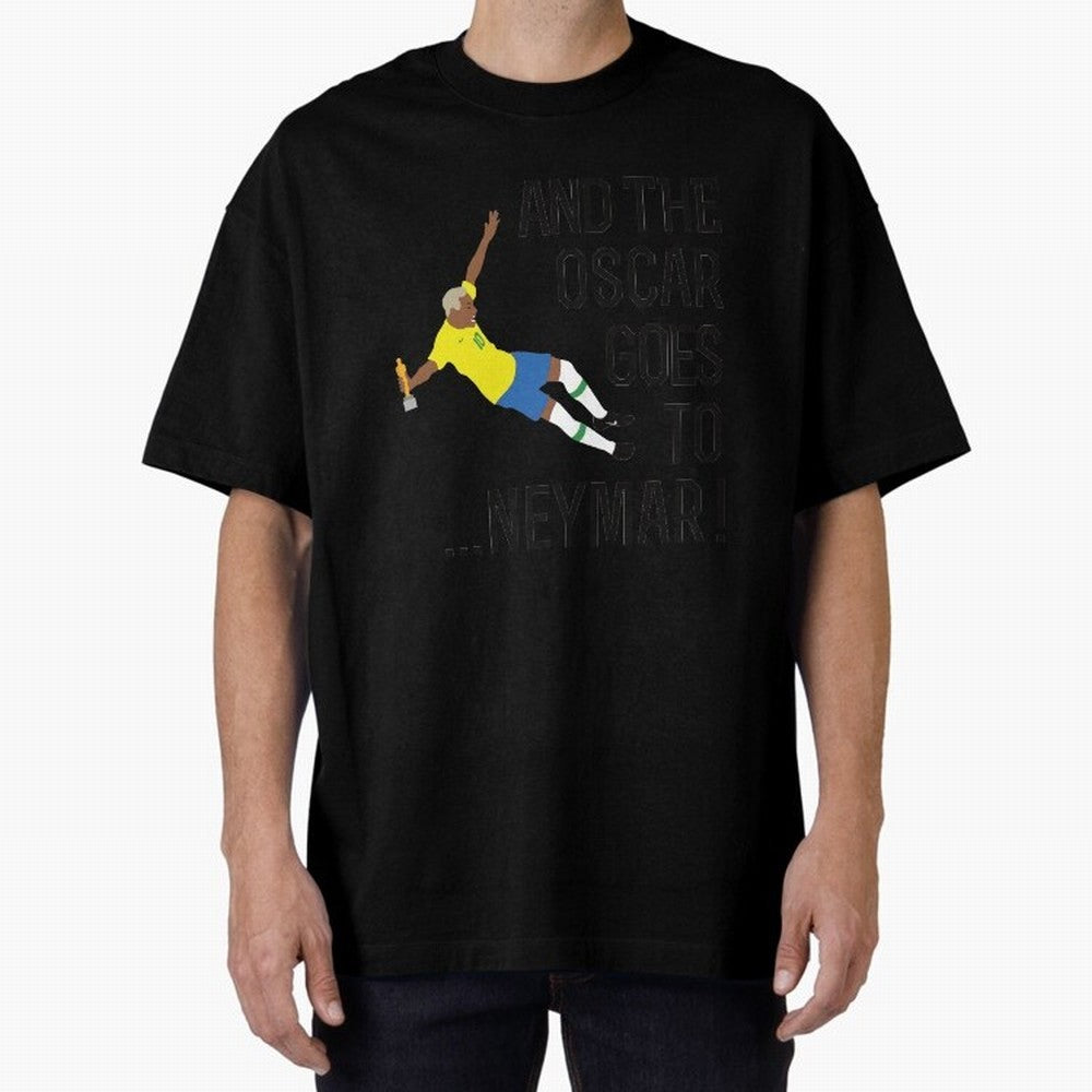 Neymar Diving Oversized T-Shirt Step into FIFA World Cup 2026 Group Stage Filled with Mbappe and Neymar, Spain Energy, Classic Soccer Heritage, Championship Pressure, Fan Loyalty and International Pride; Great for Supporters Who Love Legendary
