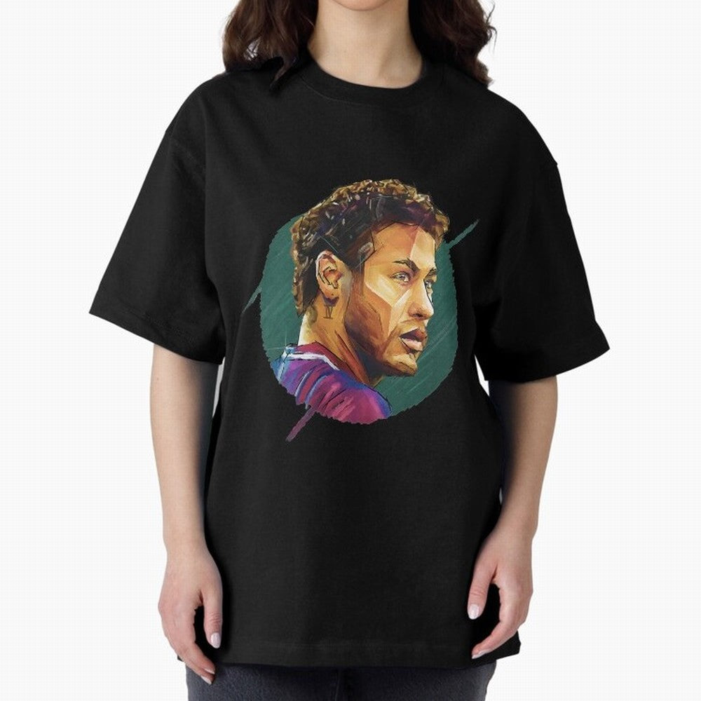 Geometric Neymar Classic T-Shirt Feel Match Day Hype around FIFA World Cup 2026 Group Stage, Haaland, Portugal, Spain and Germany, Match Day Excitement, Supporter Culture, Golden Goals and Global Football Passion; Made for Collectors Who Enjoy