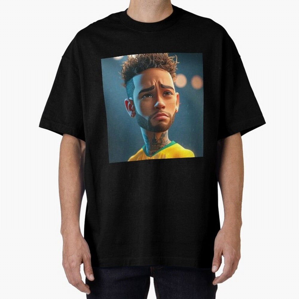 Neymar Jr cartoon picture Classic T-Shirt Share Global Football Passion for FIFA World Cup 2026 USA Canada Mexico, Made for Neymar, Haaland and Cristiano Ronaldo, France, Soccer Culture, Superstar Moments, National Team Dreams and Competitive Fire;