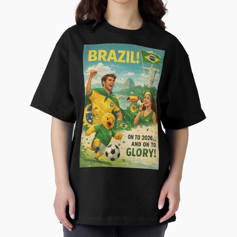 Brazil Rio de Janeiro Christ the Redeemer Sugarloaf Mountain FIFA World Cup 2026 Football Celebration Classic T-Shirt Capture Stadium Memories from the FIFA World Cup 2026 Journey through Mbappe Highlights, Argentina and Brazil Pride, Stadium