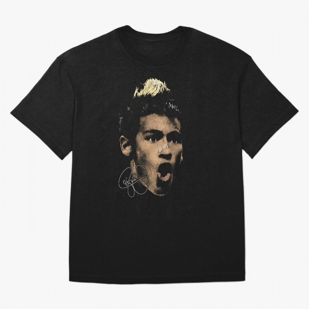Young Neymar Illustration Oversized T-Shirt Make Your Look Match the FIFA World Cup 2026 USA Canada Mexico Journey through Cristiano Ronaldo, Haaland and CR7 Highlights, England and Germany Pride, Game Day Rituals, Football Legends, Country Pride