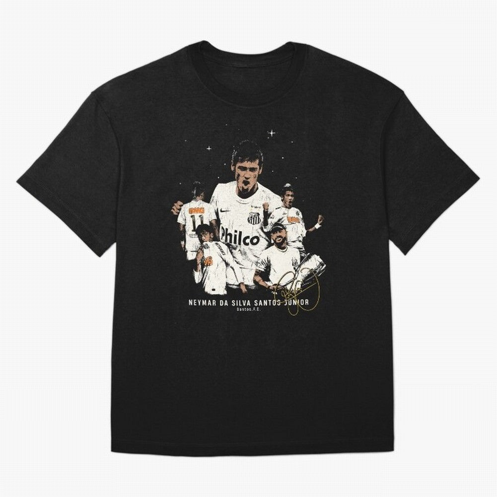 Neymar Illustration Classic T-Shirt Celebrate the Magic of FIFA World Cup 2026 with Mbappe and Neymar, France and Portugal Energy, Stadium Memories, Football Loyalty, International Chants and Championship Tradition; Perfect for People Who Love