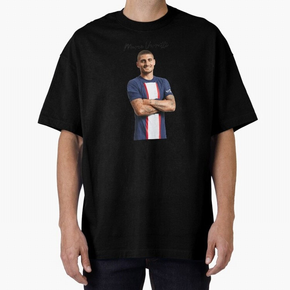 Marco Verratti Classic T-Shirt Unlock Global Football Passion for FIFA World Cup 2026 Group Stage, Highlighting CR7 and Messi, France and Portugal, Classic Soccer Heritage, Championship Pressure, Fan Loyalty and International Pride; Created for