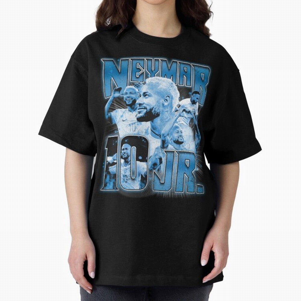 Neymar Jr. Bootleg Classic T-Shirt Show Passion for the Stars of Global Football Passion for FIFA World Cup 2026, Capturing Messi, Argentina and Brazil, Game Day Rituals, Football Legends, Country Pride and the Road to the Final; Made for