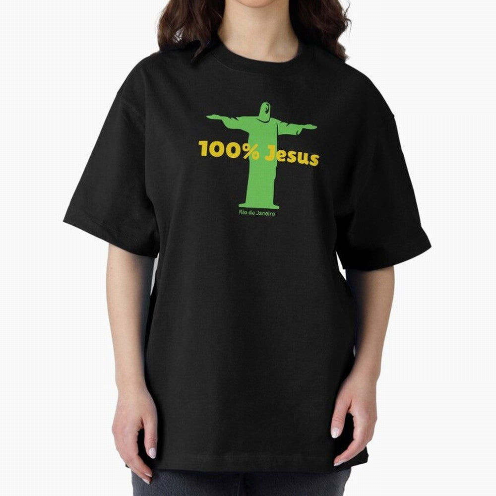 100% Jesus Christ the Redeemer Christian Brazilian Classic T-Shirt Build FIFA World Cup 2026 Group Stage for Fans of Messi, Neymar and Mbappe and Argentina, Bringing Championship Spirit, Famous Goals, Roaring Crowds and International Football