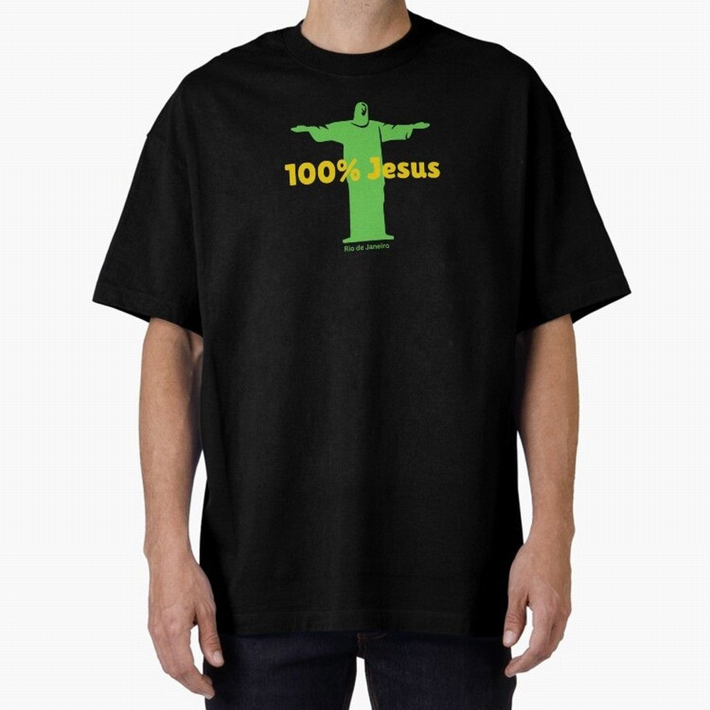 100% Jesus Christ the Redeemer Christian Brazilian Classic T-Shirt Build FIFA World Cup 2026 Group Stage for Fans of Messi, Neymar and Mbappe and Argentina, Bringing Championship Spirit, Famous Goals, Roaring Crowds and International Football