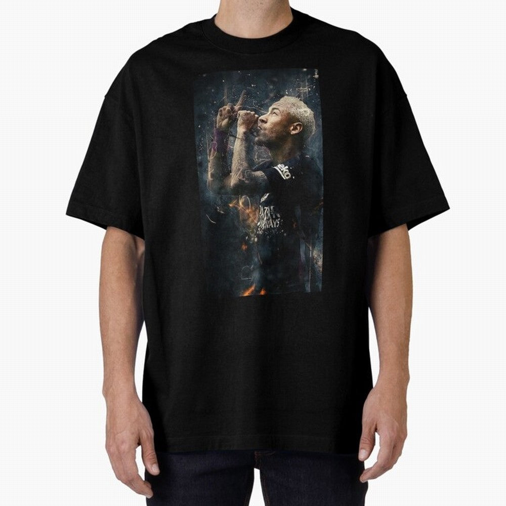 Neymar Junior - Design #o22 Oversized T-Shirt Keep Football History Alive during FIFA World Cup 2026 Spirit, Driven by Portugal, Spain and Germany, Haaland and Mbappe, Classic Soccer Heritage, Championship Pressure, Fan Loyalty and International