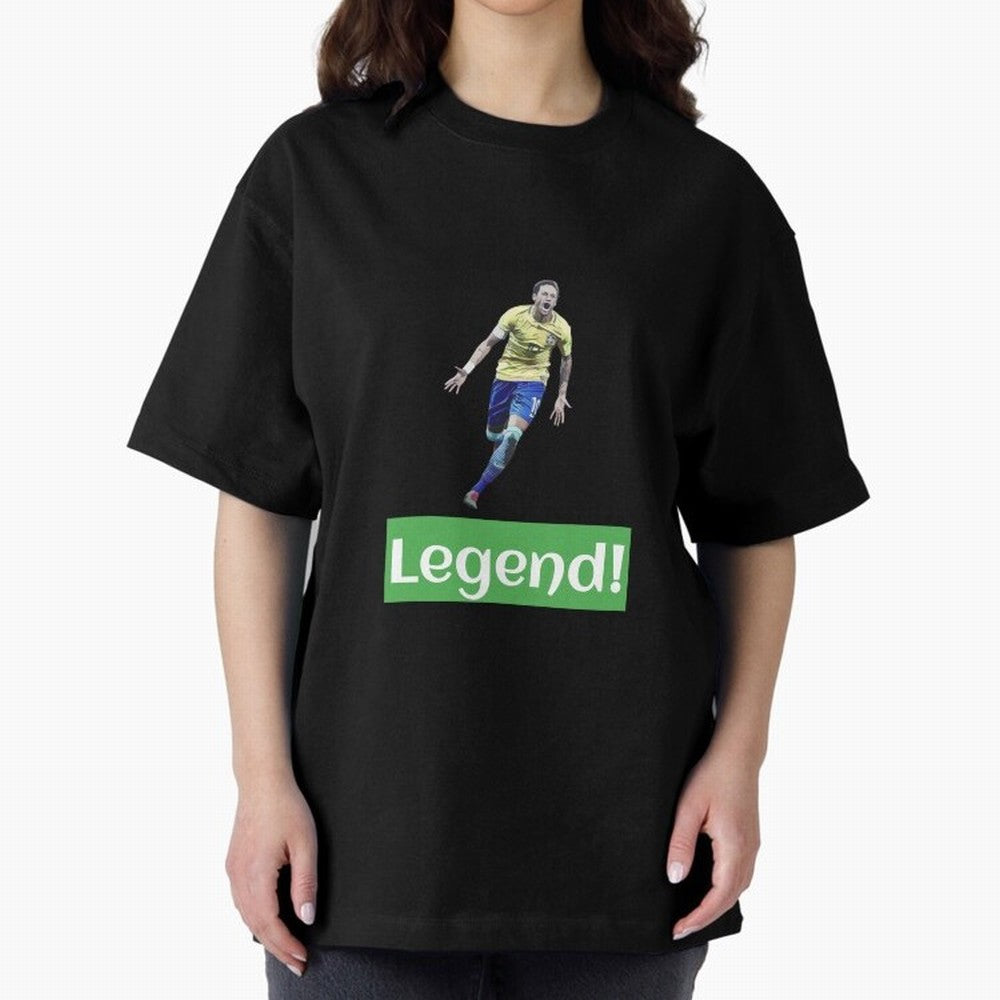 neymar art - neymar illustration T Shirt Oversized T-Shirt Celebrate Football Heritage in Global Football Passion for FIFA World Cup 2026 Group Stage, Inspired by Cristiano Ronaldo, Haaland and CR7, Argentina and Brazil, Tournament Hype, Historic