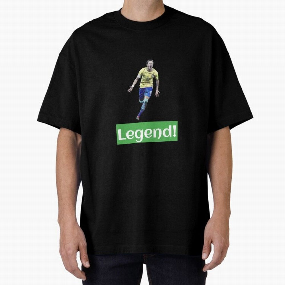neymar art - neymar illustration T Shirt Oversized T-Shirt Celebrate Football Heritage in Global Football Passion for FIFA World Cup 2026 Group Stage, Inspired by Cristiano Ronaldo, Haaland and CR7, Argentina and Brazil, Tournament Hype, Historic