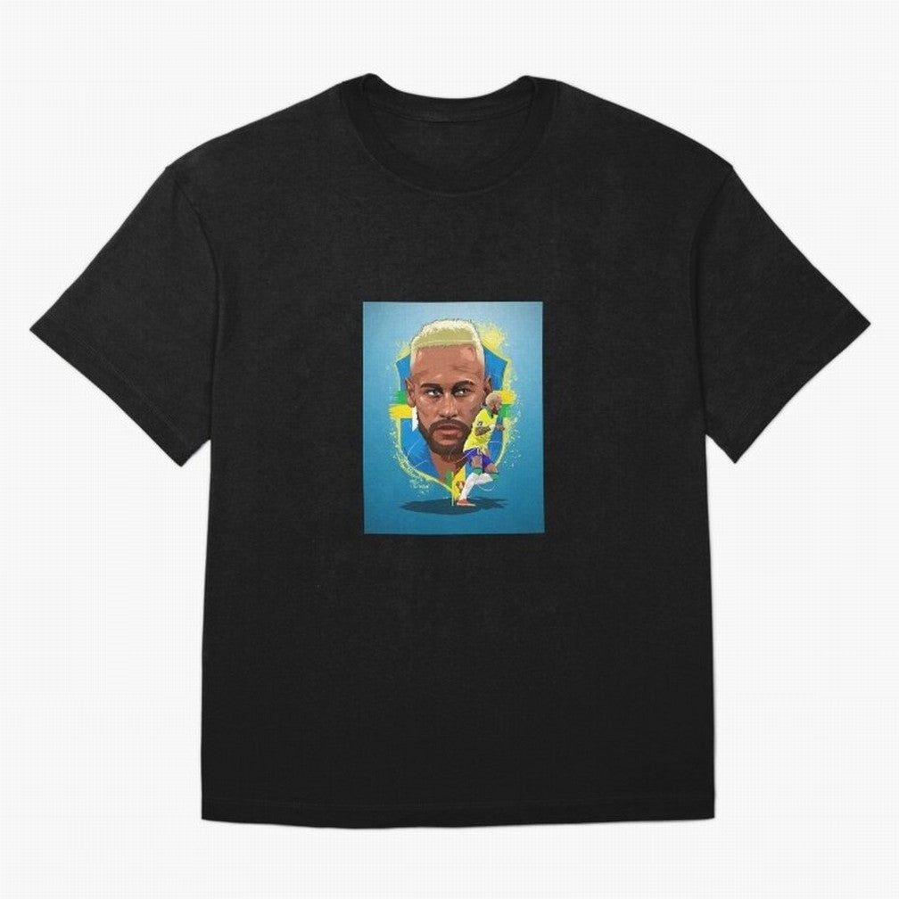 neymar art - neymar illustration T Shirt Oversized T-Shirt Carry the Colors and Pride of FIFA World Cup 2026 Group Stage Featuring Neymar, Argentina, France and Brazil Energy, Football Passion, Legendary Performances, Festival Vibes and Supporter