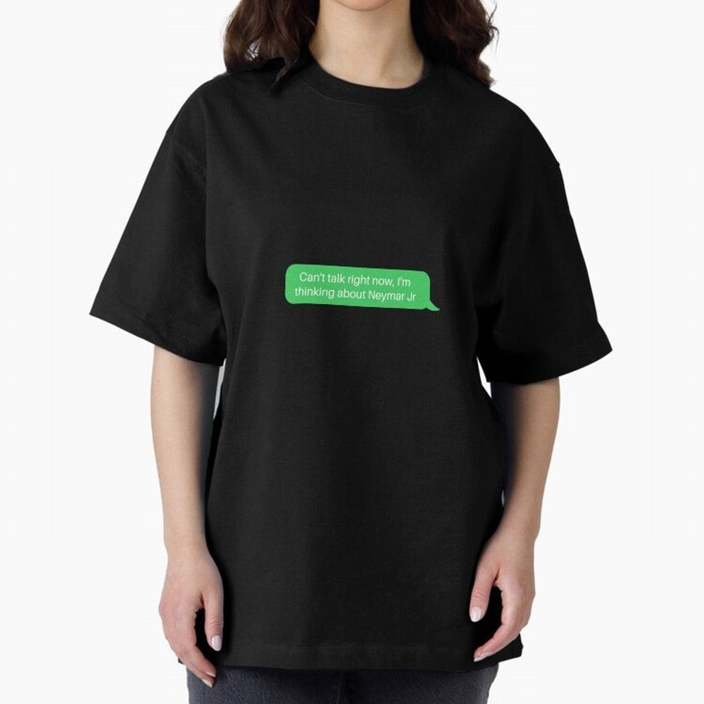 Can't talk right now, I'm thinking about Neymar Jr Green Text Classic T-Shirt Cheer for Global Football Passion for FIFA World Cup 2026, Centered on Neymar, Haaland and Cristiano Ronaldo, Argentina and Brazil, Match Day Excitement, Supporter