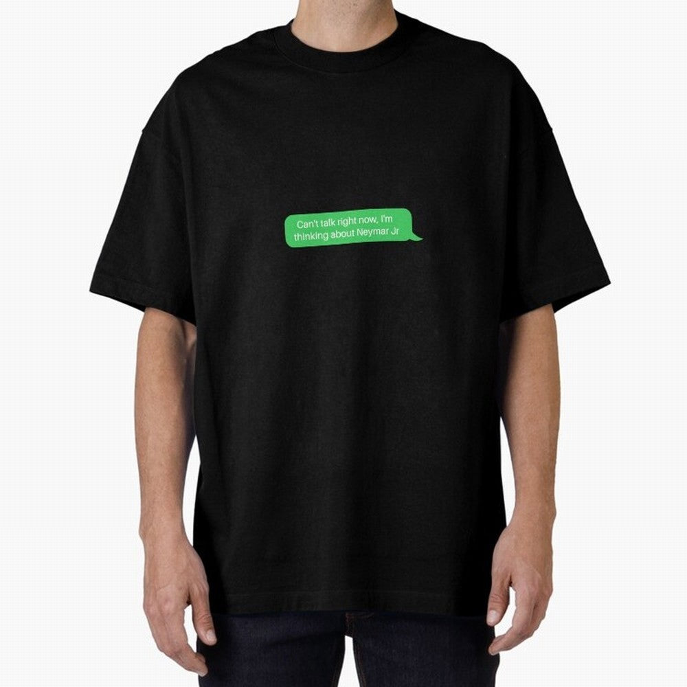 Can't talk right now, I'm thinking about Neymar Jr Green Text Classic T-Shirt Cheer for Global Football Passion for FIFA World Cup 2026, Centered on Neymar, Haaland and Cristiano Ronaldo, Argentina and Brazil, Match Day Excitement, Supporter