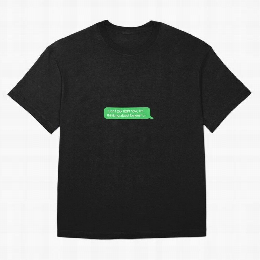 Can't talk right now, I'm thinking about Neymar Jr Green Text Classic T-Shirt Cheer for Global Football Passion for FIFA World Cup 2026, Centered on Neymar, Haaland and Cristiano Ronaldo, Argentina and Brazil, Match Day Excitement, Supporter