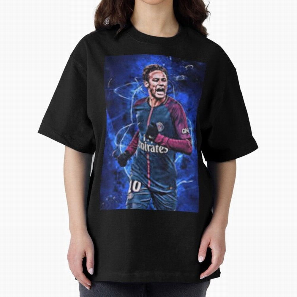 neymar jr art Oversized T-Shirt Support Iconic Players in Global Football Passion for FIFA World Cup 2026 Group Stage, Capturing Neymar, Haaland and Cristiano Ronaldo, Netherlands, Global Supporter Spirit, Legendary Goals, National Colors and