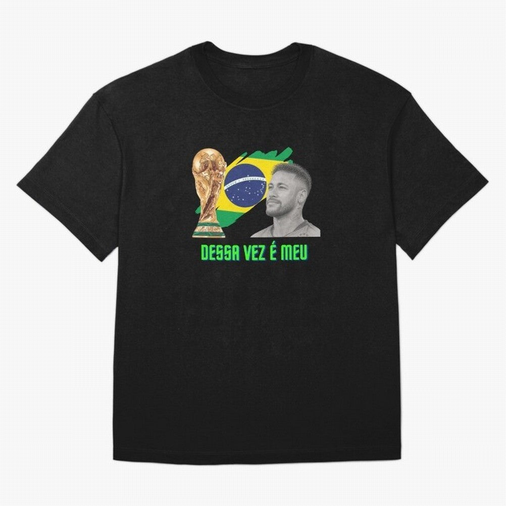 Neymar World Cup Classic T-Shirt Feel the Heartbeat of FIFA World Cup 2026 Spirit, with Argentina, Neymar, Football Festival Excitement, Trophy Ambitions, Country Rivalries and Star Player Buzz; Perfect for Supporters Who Want Bold Football Energy,