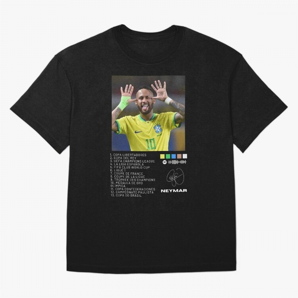 Neymar Brazil 10 Oversized T-Shirt Bring Legendary Rivalry Energy to Match Day Hype around FIFA World Cup 2026, Messi, CR7 and Mbappe, Portugal, Spain and Germany, Goal Celebration Energy, Supporter Heritage, Football Icons and Worldwide Tournament